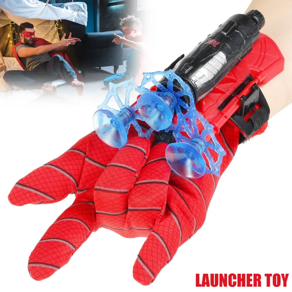 Spider Man Toy for Kids (Web-shooter Set with Spiderman Gloves) Birthday Gift for Kids